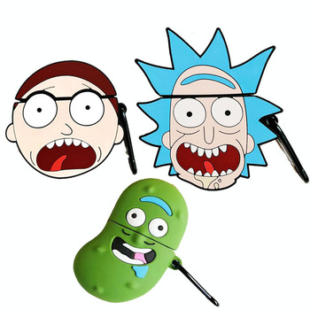 Rick and Morty Airpods Case With Keychain Cute R&M